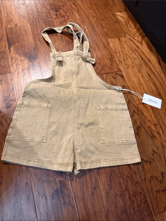 Zenana Outfitters Pants - Women One Piece Denim Short Romper
